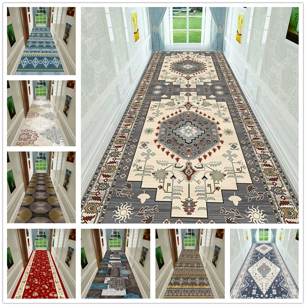 

Персидский ковер для гостиной длинный ковер для прихожей и коридора ковер с цветочным принтом для спальни и кухни ковер Противоскользящий ...