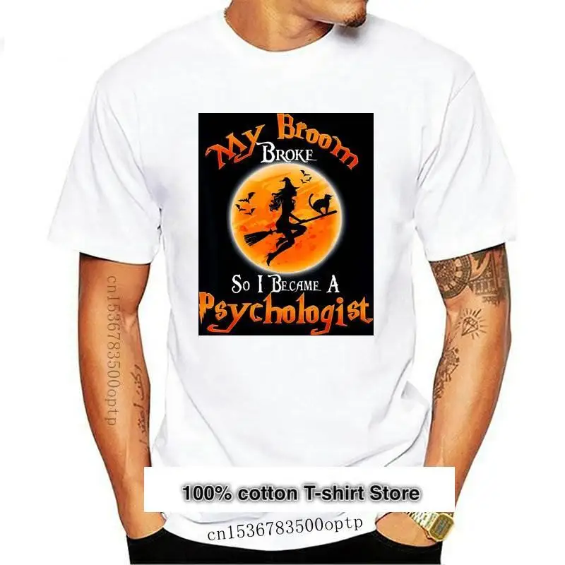 

Camiseta de My Broom Broke So I Focus A psychemist, disfraz de Halloween, cumpleaños
