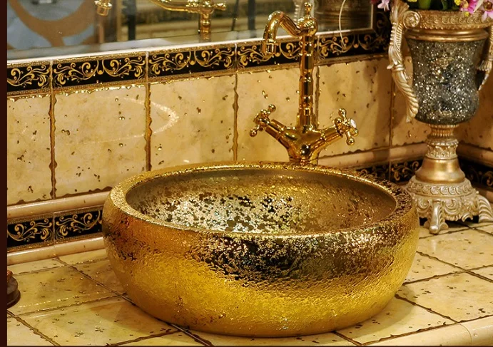 

China Artistic Handmade Art wash basin Ceramic Counter Top Wash Basin Bathroom Sinks hand wash basin sink bathroom sinks