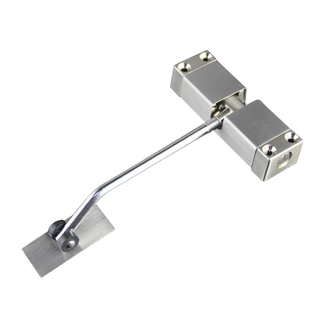 

Stainless Steel Adjustable Household Simple Door Closer Surface Mounted Buffer Automatic Door Check