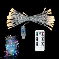 usb led string lights outdoor waterproof garland 8mode remote control lights christmas wedding party holiday fairy lights decor
