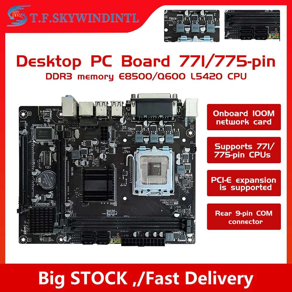 

Материнская плата LGA 775 771 G41 для ПК с двойным модулем DDR3, материнская плата PCI-E 16X, материнская плата LGA 775 с поддержкой DDR2 DDR3