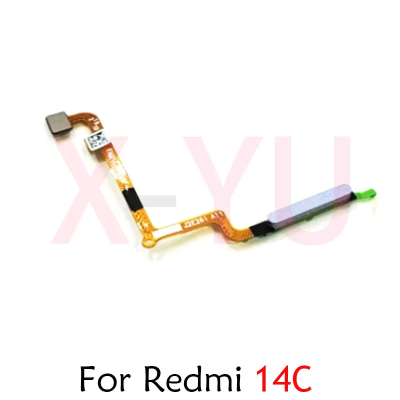 Для Xiaomi Redmi 14C датчик отпечатков пальцев кнопка Домой ленточный выключатель