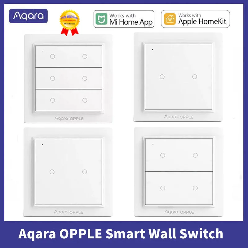 Aqara Opple Wireless Smart Switch Version Wall Switch ZigBee 3.0 No Wiring Required For Xiaomi Mijia Mi Home Apple HomeKit APP