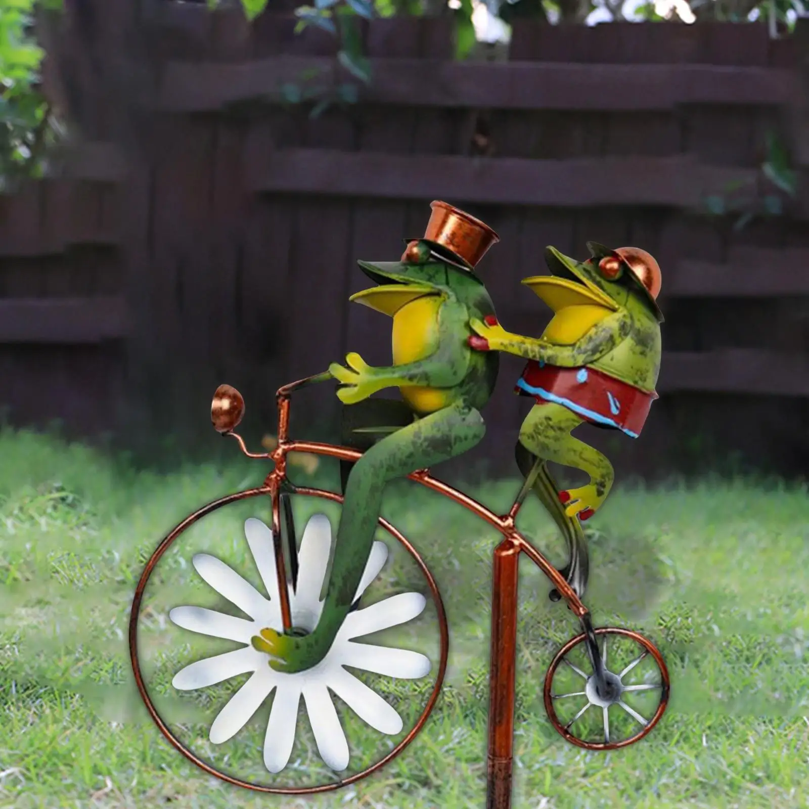 

Кованая Железная лягушка, садовый Спиннер, для украшения дома, газона, внутреннего дворика