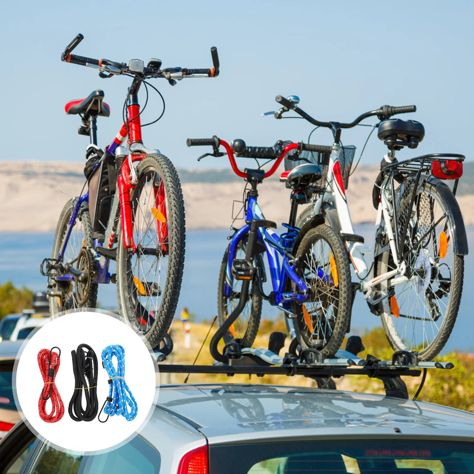 

Luggage Bungee Strap Straps Rope Cord Rubber Elastic Heavy Duty Fixed Bike Cords Belts Binding Cargo Tie Tarpaulin Tent Boat