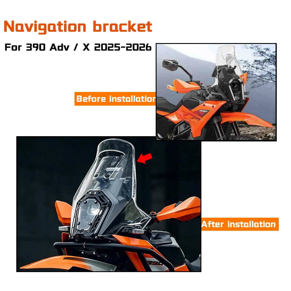 Фото Для мотоциклов 390 Adventure/X 390ADV 390X 2025-2026: Новые аксессуары, держатель для телефона, кронштейн для GPS-навигатора №5