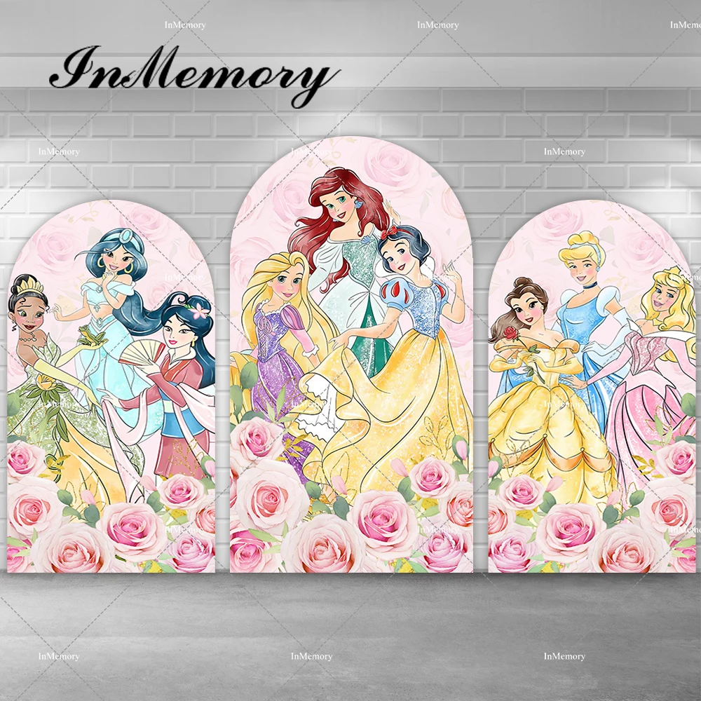 Фон для фотосъемки с изображением арки Белль Ариэль Жасмин