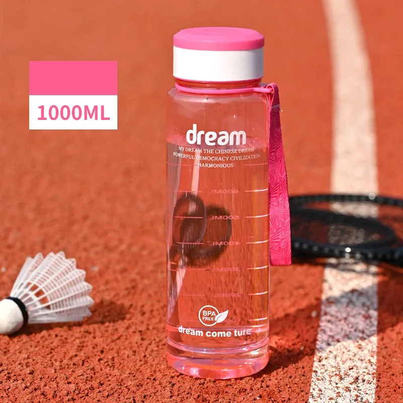 

For Outdoor Sports Fitness Plastic Space Cup Couple Mug 1000ml Tea Coffee Cups Portable Leak-proof Outdoor Sport Fitness Jugs