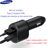 original 60w 2 port car charger 45w15w qc4 03 0 usb typec pd fast car charging charger for samsung s21 s9 xiaomi huawei laptop
