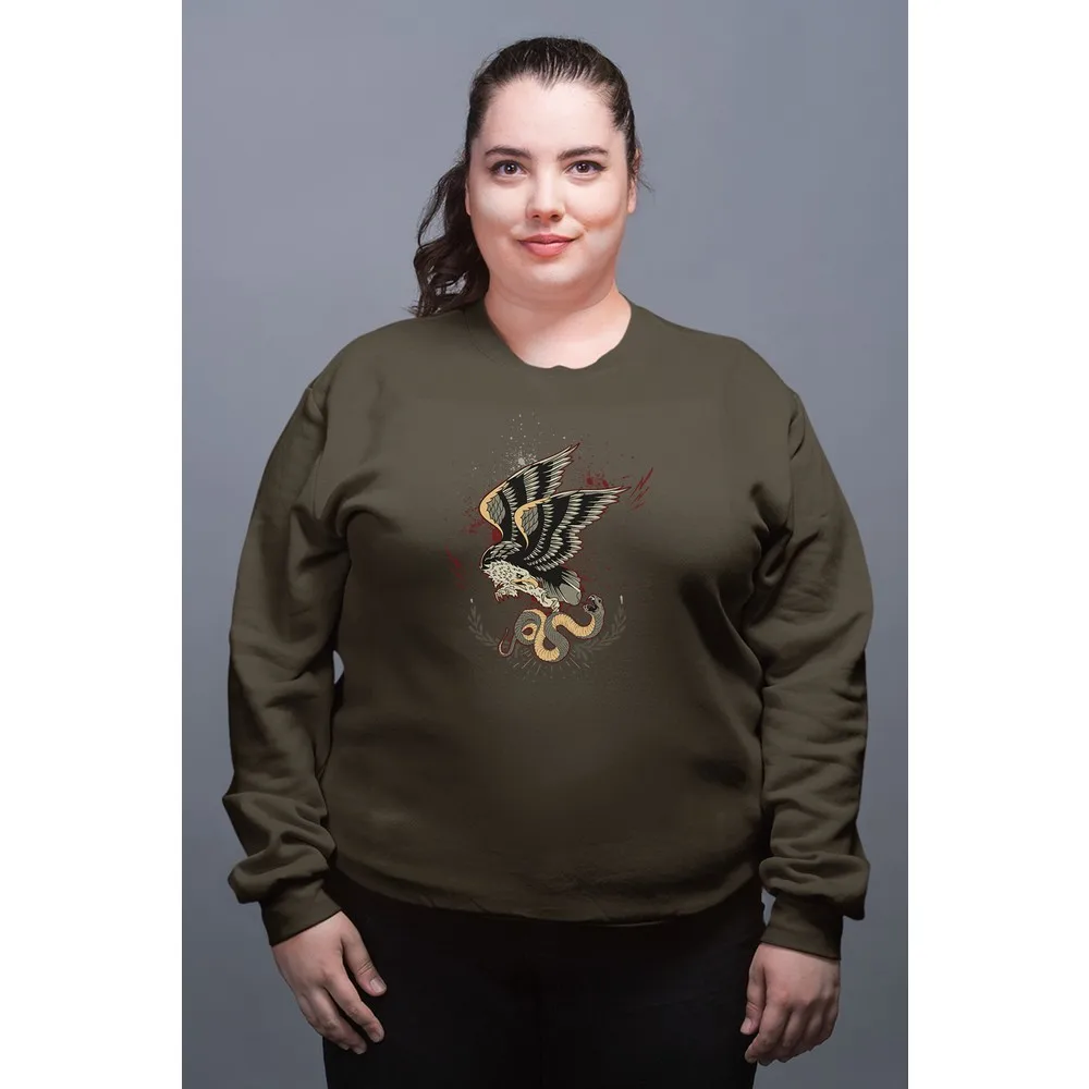 

Женские свитшоты Dorlie с принтом змеи и орла