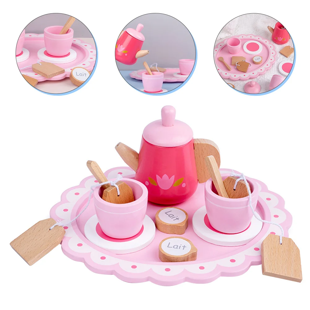 

1 Set Interesting Wooden Afternoon Tea Kids Toys Creative Educational Playthings