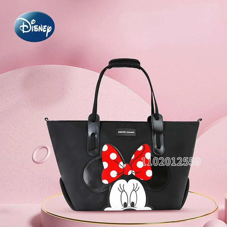 Disney Mickey Minnie Original New Diaper Bag Handbag Cartoon Cute Baby Diaper Bag High Capacity Baby Bag High Quality Handbag