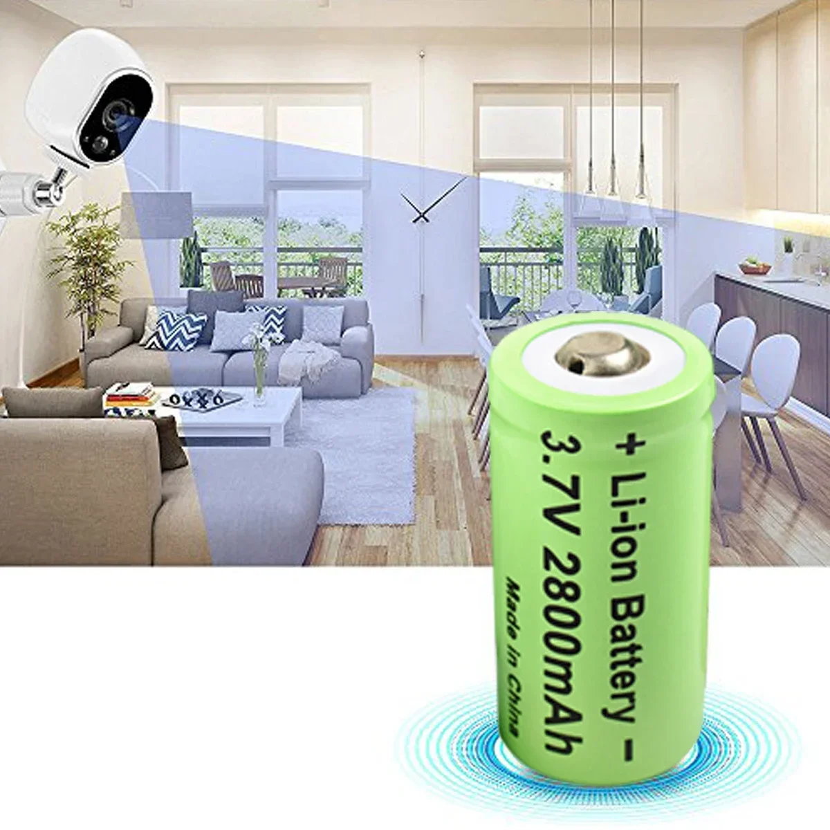 10 шт. 2800 мАч 3 7 В литий-ионные аккумуляторы 16340 CR123A аккумулятор для светодиодного