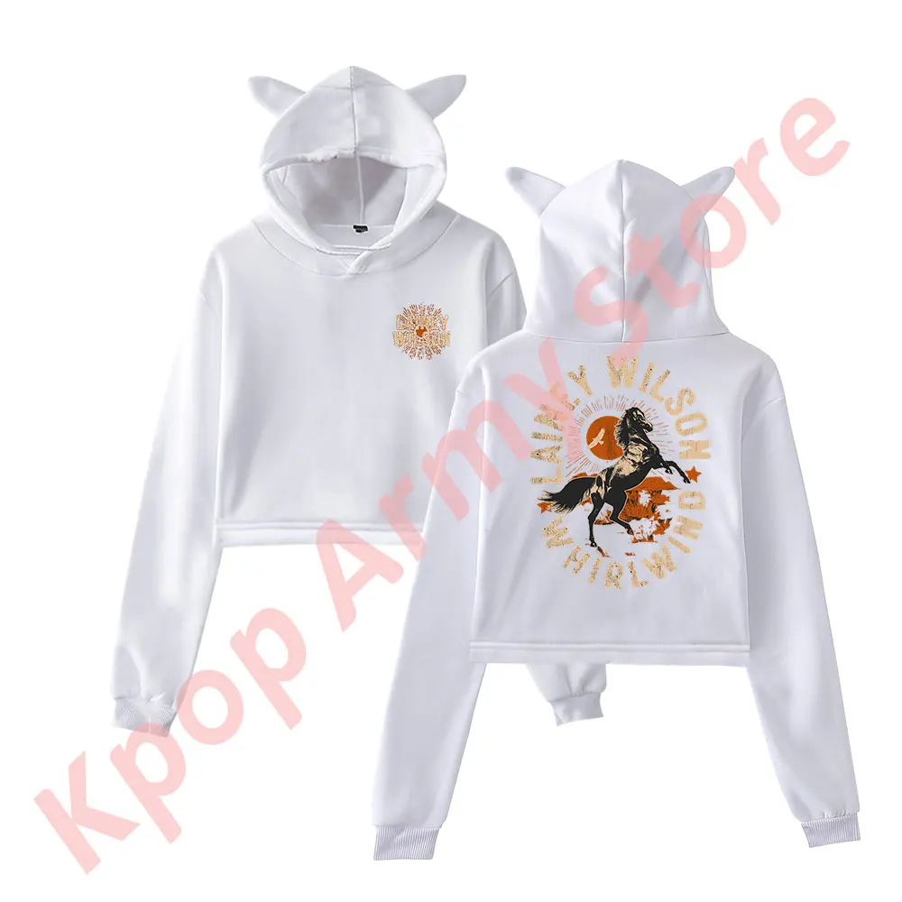 Lainey Wilson Whirlwind Horse Logo Merch пуловер женская толстовка с кошачьими ушками топ длинными