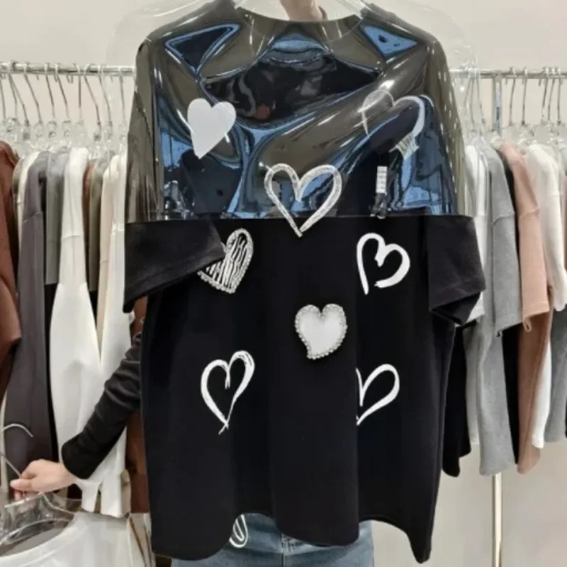 MOONBIFFY Женская футболка с принтом &quotЛюбовь&quot из полиэстера