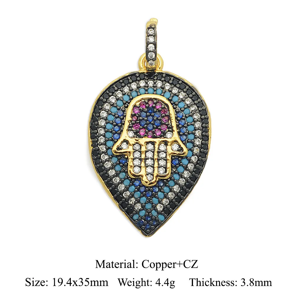 316 латунь медь циркон зло фотоподвеска коннектор оптовая продажа радуга CZ Орл