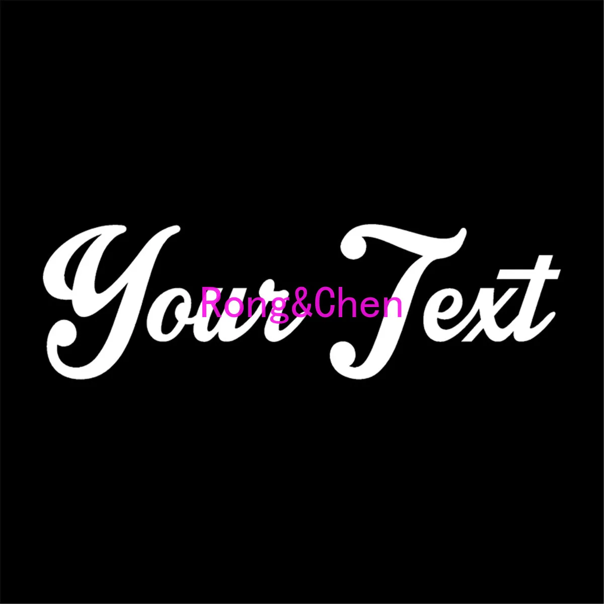 

Rongchen Trading Car Sticker Personality Beautiful Your Text Vinyl Decal Window Bumper Personalized Lettering PVC Best Selling