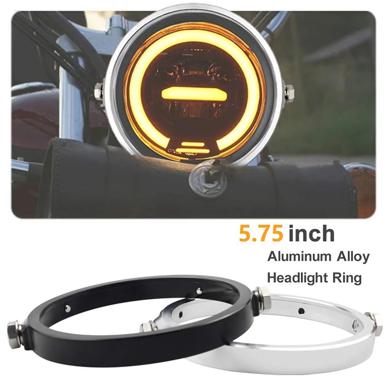 Универсальный черный 5 75 дюймовый алюминиевый круглый корпус фары налобный