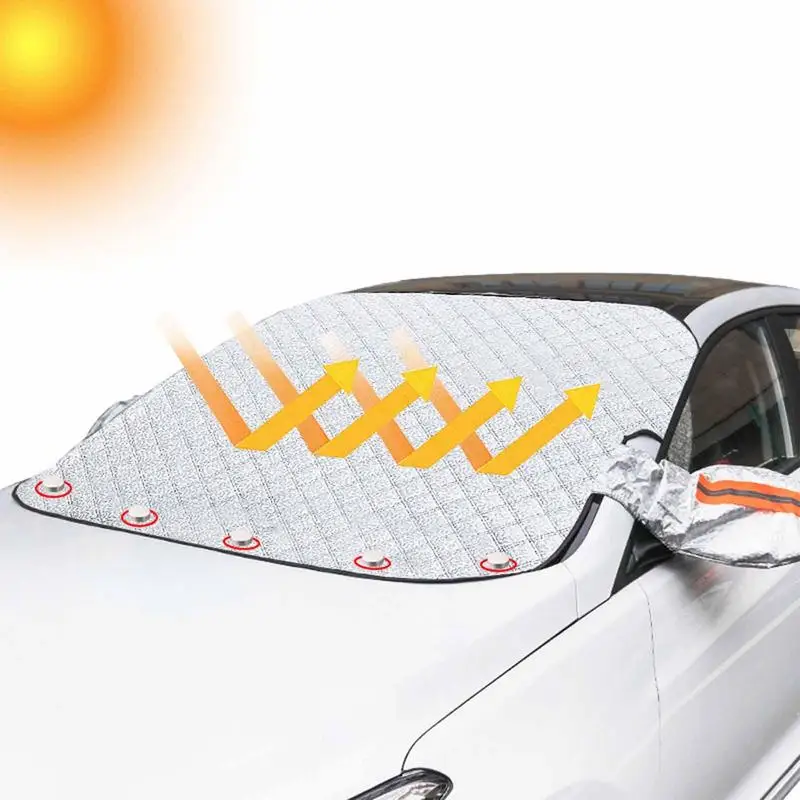 

Car Snow Cover Front Windshield Winter Snow Ice Rain Dust Frost Guard Antifreeze Cover Car Accessories Automobile Sunshade