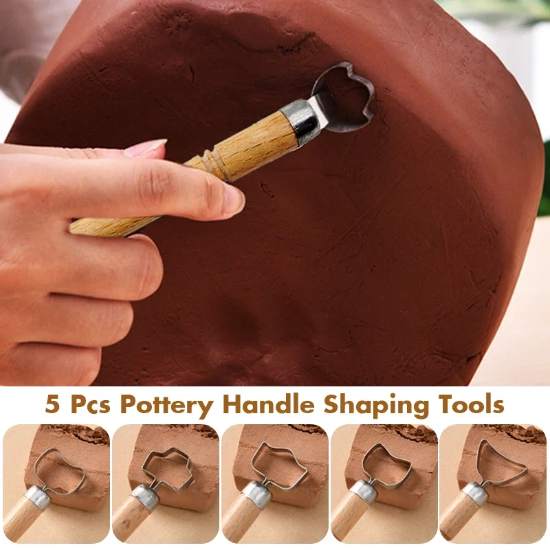 Чашка для чая стеклянная ручка скребок резьбы керамическая инструменты