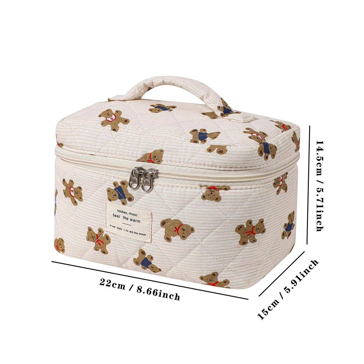 Пенопластовая стеганая косметичка YANZAI 1 шт. милая женская набор косметичек с