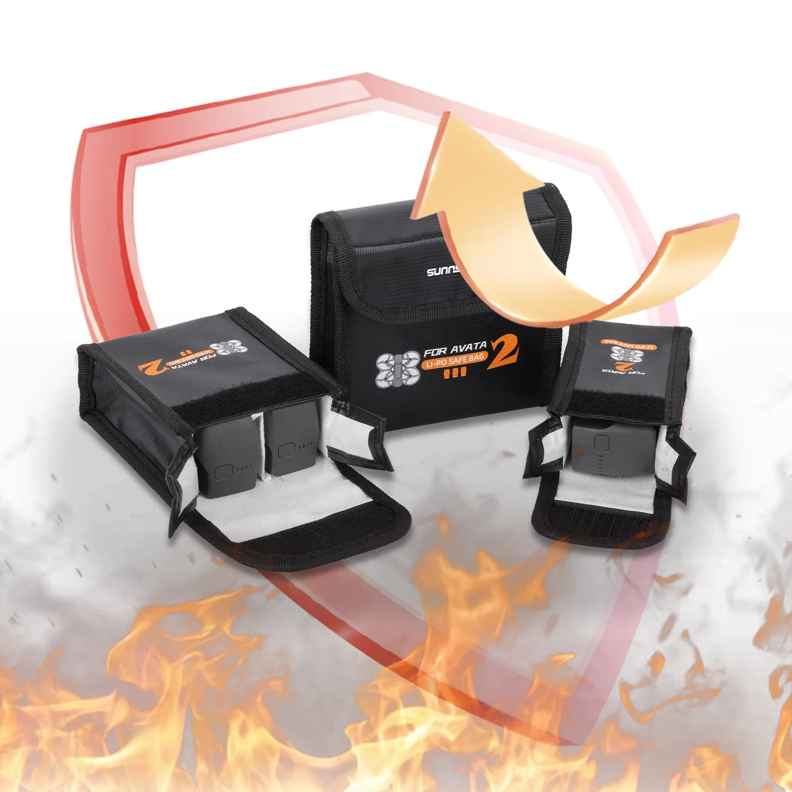 Sunnylife для DJI AVATA 2 Взрывозащищенная сумка батарей литиевая батарея безопасная