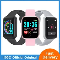 2022 original d20 y68 smartwatch men women blood pressure heart rate monitor smart watch sport fitness tracker for android ios