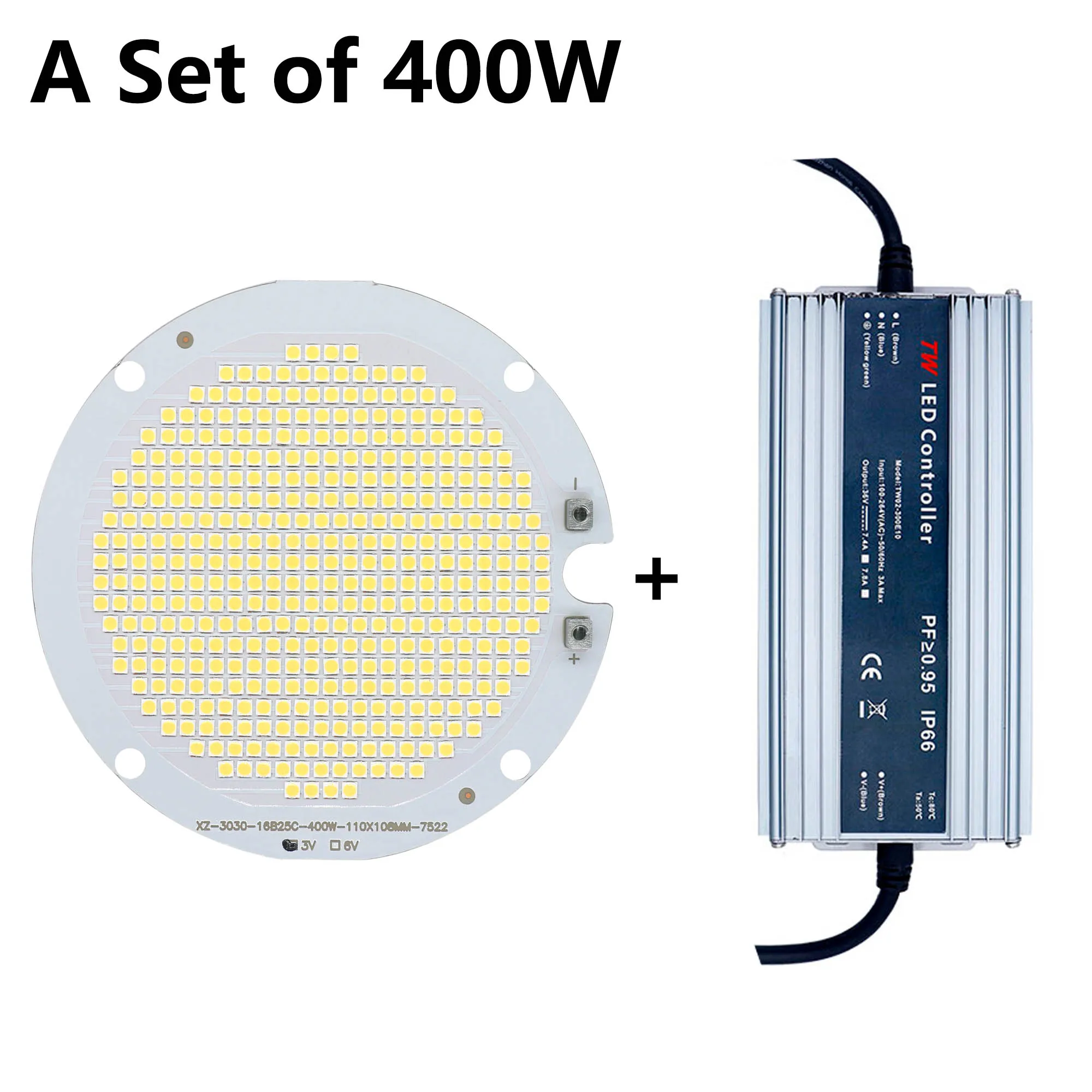 

Светодиодный чип ASet с драйвером, супер мощность 400 Вт 70-75 в, высокая мощность, светодиодный чип COB, холодный белый, для наружного освещения, бе...