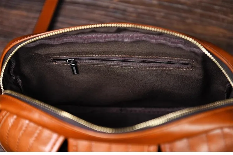 PNDME outdoor casual luxury genuine leather men's messenger bag designer high-quality real cowhide multi-pocket shoulder bag