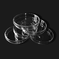 10pcspack 90 x 15mm plastic petri dishes bacteria culture dish with lids for laboratory biological scientific school supplies