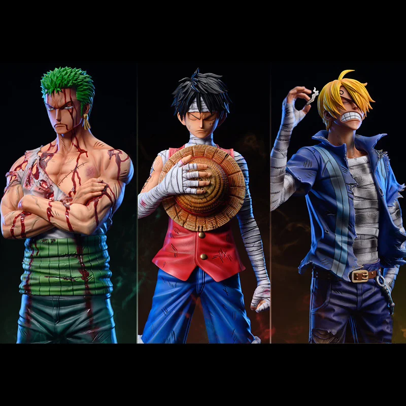 

30cm Anime One Piece Action Figure Luffy Roronoa Zoro Vinsmoke Sanji Stand Posture Pvc Statue Figurine Model Collection Toy Gift