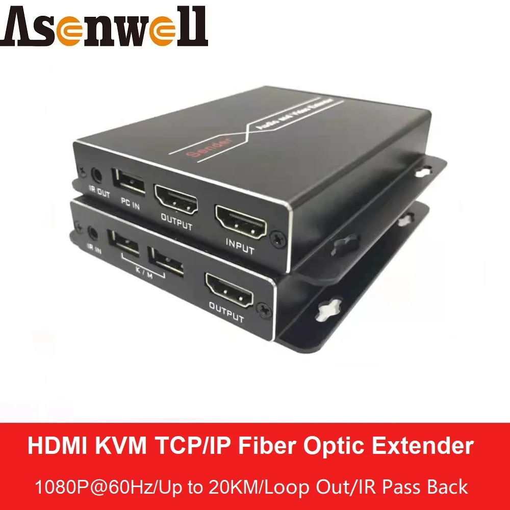 

Удлинитель HDMI 20 км оптоволоконный оптический FC/SC контур HDMI KVM передатчик приемник TCP/IP 1080P ESD Защита от перенапряжения для проекта