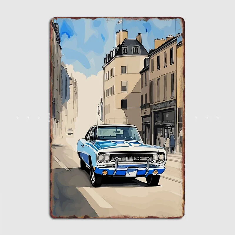 Итальянский Ренессанс 1968 классический автомобиль ретро металлическая вывеска