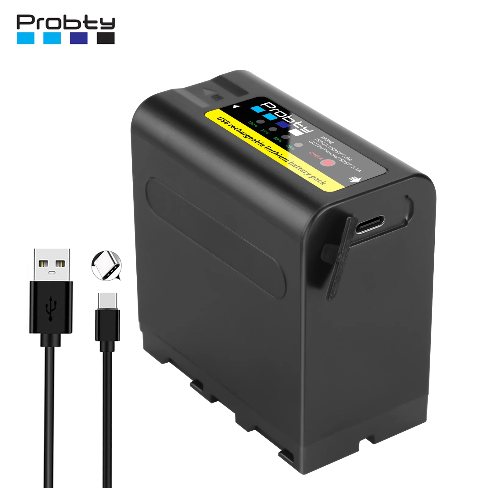 Probty 8800mAh NP F980 NP-F980 NPF960 NP F970 аккумулятор с USB-выходом зарядки для Sony NP-F970 MC1500C