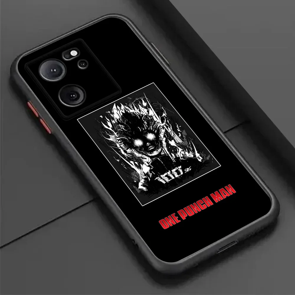 Полупрозрачный чехол для телефона Redmi Note 11Pro 5G 12C 12S 13 11S Xiaomi 12 11 Lite 11T 12X 12T Genos One Punch Man