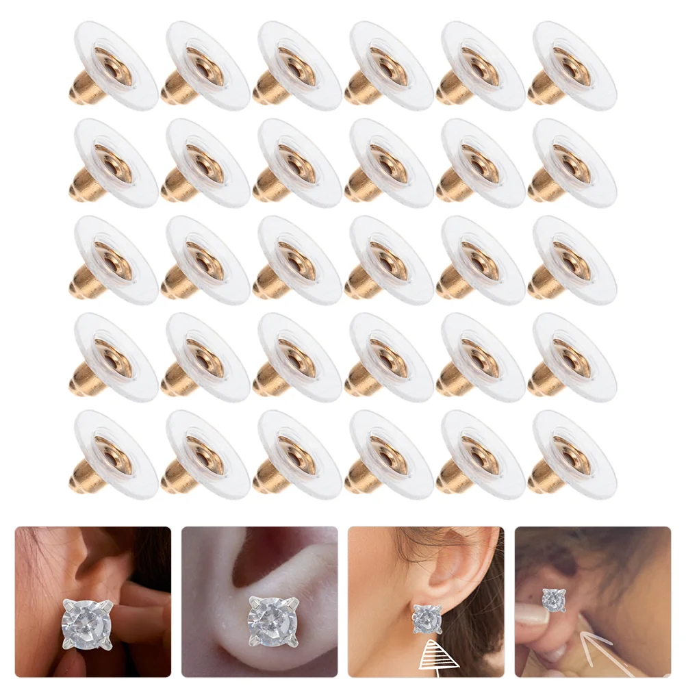 200 шт. стопор для задней части сережек украшенный ушами уникальные тяжелые