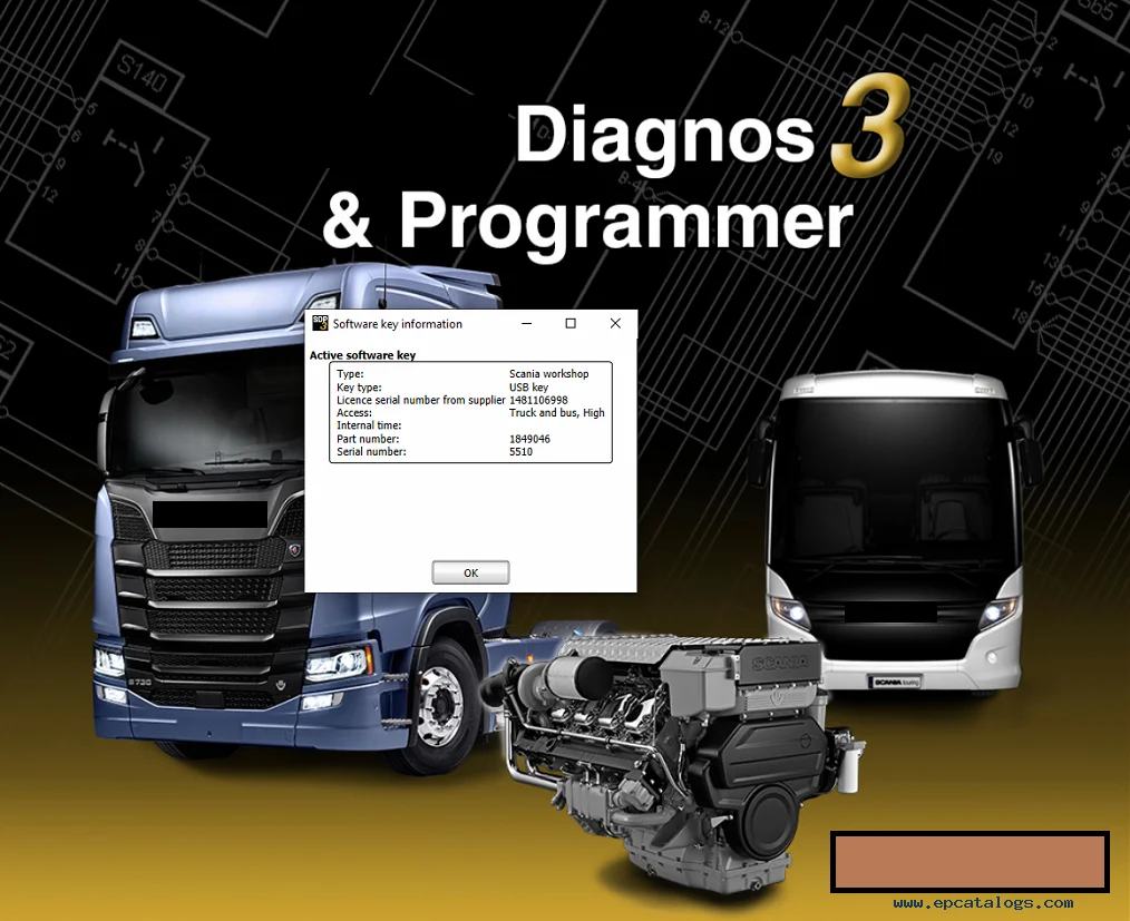 SDP3 2.63+USB-ключ+уровневый инструмент (автобусы грузовики промышленные и морские)