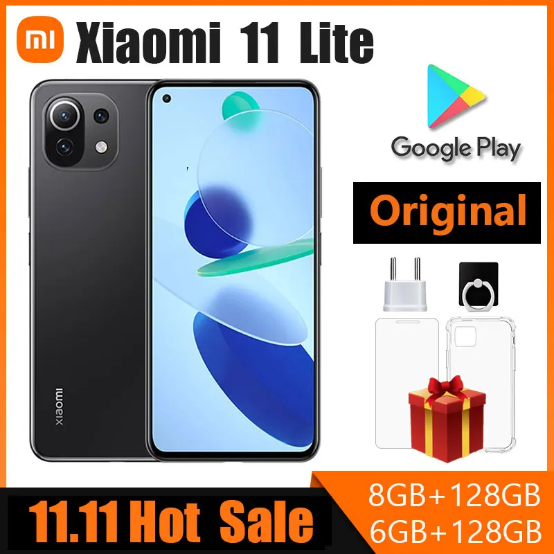 Ceny Xiaomi Mi 11 Lite 5G Smartphone , 8GB + 128GB Snapdragon 780G 64MP NFC AMOLED Pełny Ekran 90HZ Odśwież Telefon (losowy Kolor)