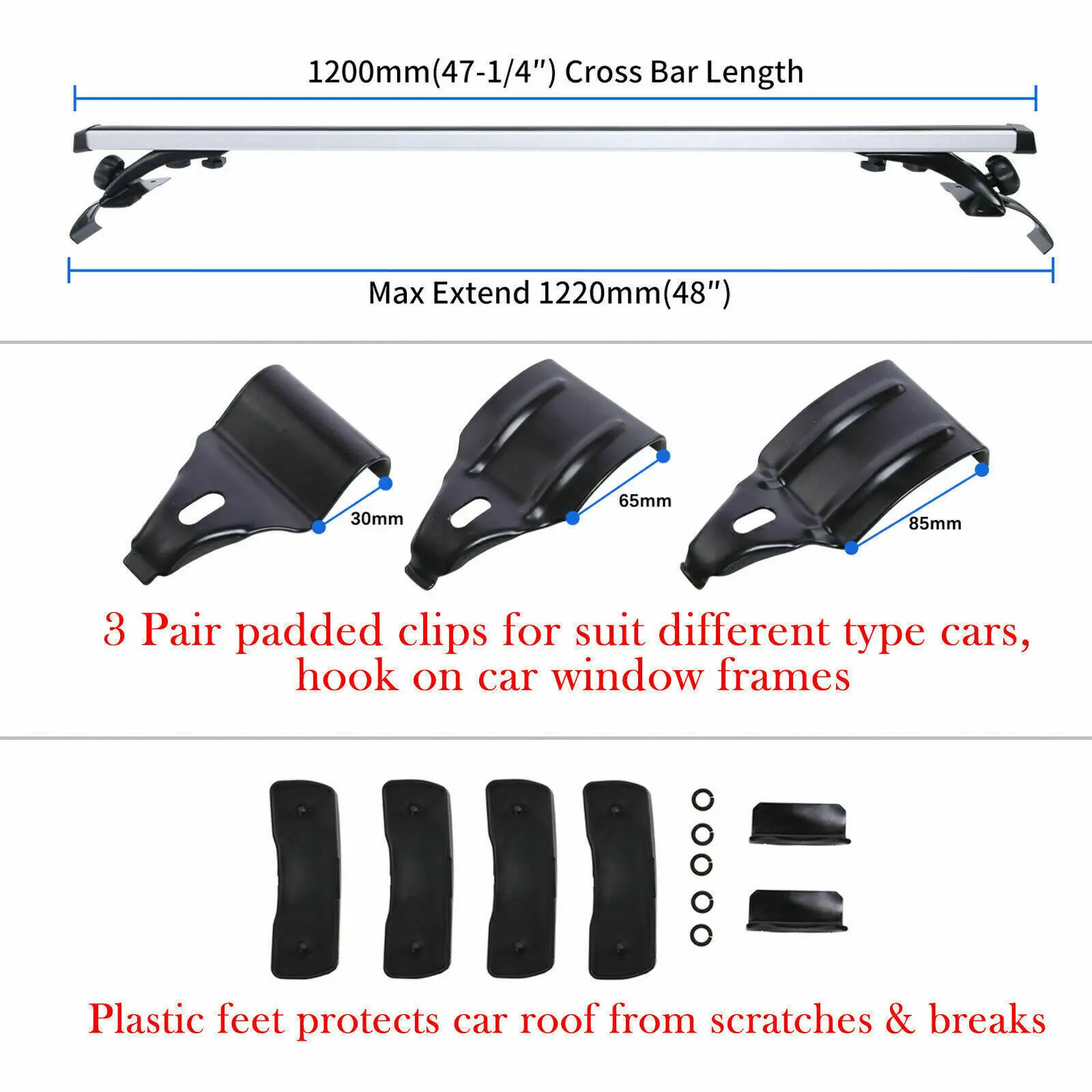 2 шт. алюминиевые Багажники для Mazda 2023 48 дюймов