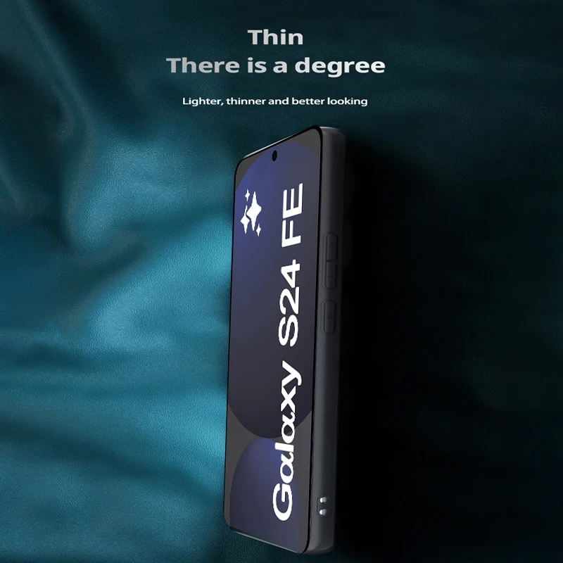 Smsung S24 FE Кожаный противоударный защитный чехол для телефона Samsung Galaxy S 24FE 5G Мягкая