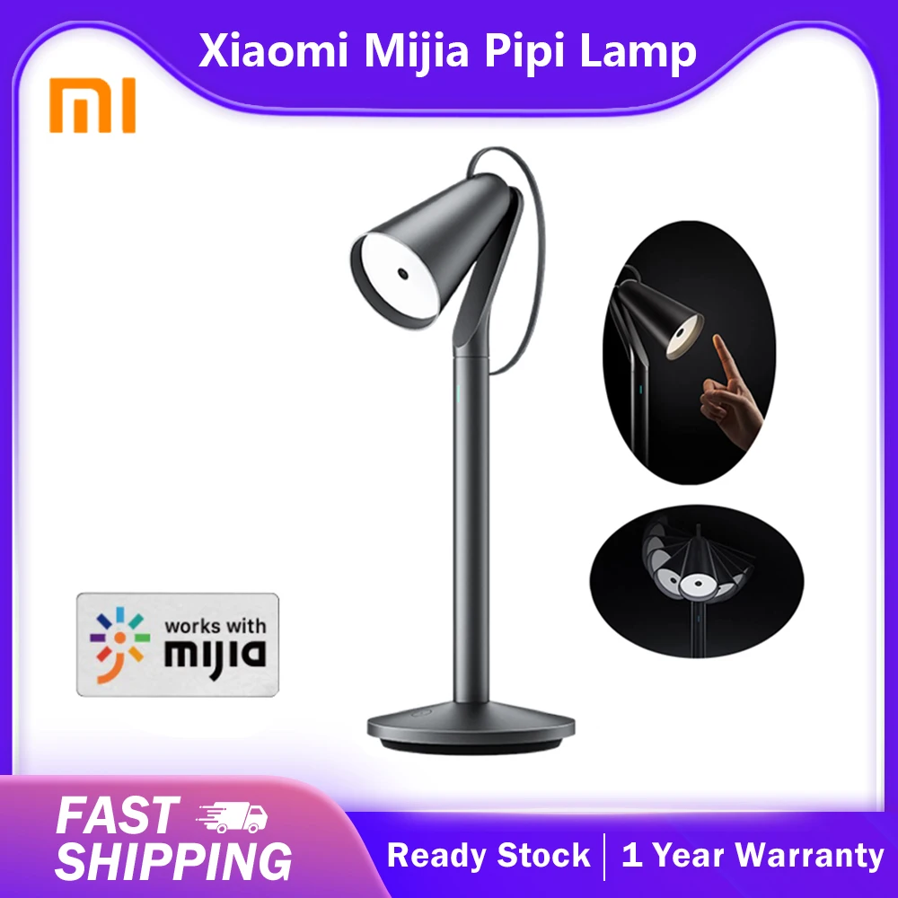 

Лампа Xiaomi Mijia Pipi с приложением Mi Home-Умная Индукционная настольная лампа для домашней автоматизации, освещение для умного дома