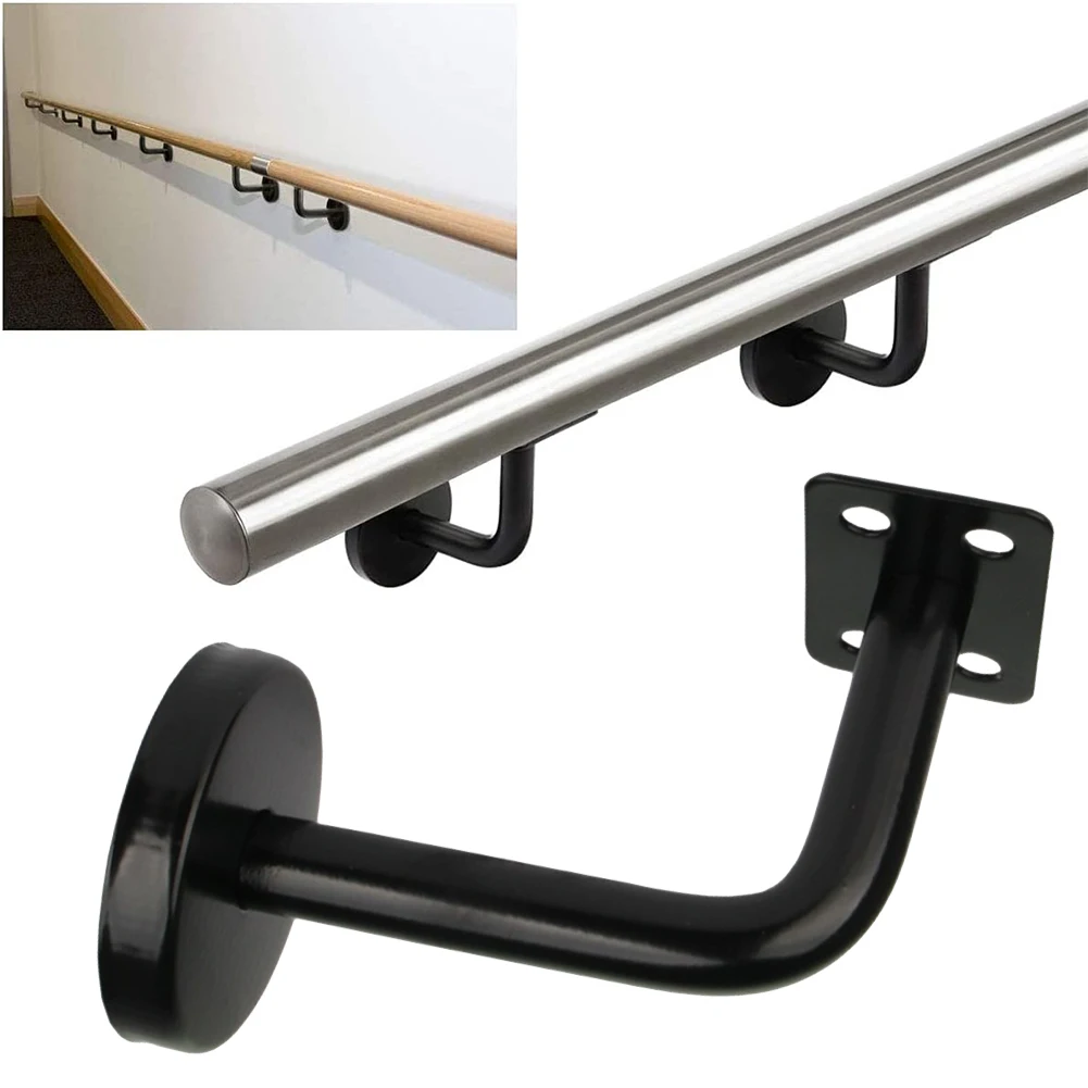 

Stair Brackets Stair Handrail Brackets Stair Brackets Strong and Durable Black Stair Hand Rail Wall Mount Bracket