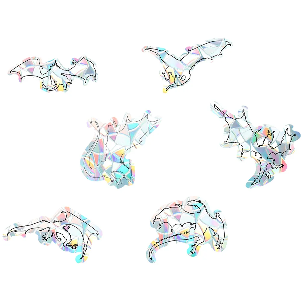 

6pcs Anti-Collision Alert Stickers DIY Static People Bird Strikes Window Clings