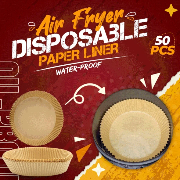 100/50pcs 16/20cm Air Fryer Disposable Paper Liner Non-Stick Mat Parchment Wood Pulp Steamer Round Paper Liner Dropshipping