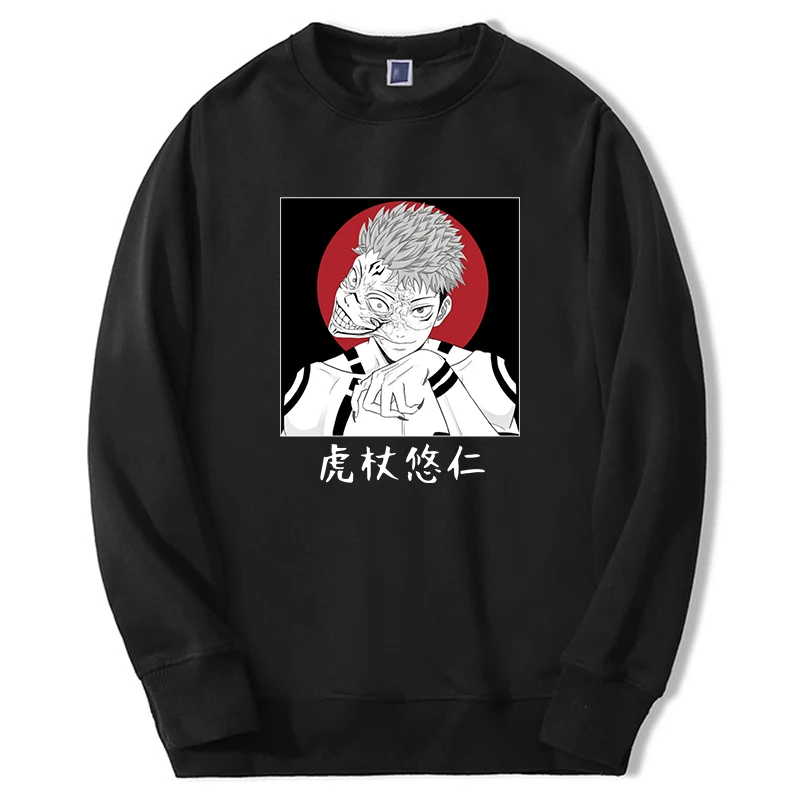 

Jujutsu Kaisen Sweatshirts Ryomen Sukuna Anime Manga Graphic Men Women Hoodies Long Sleeve Round Neck Moletom Unisex Clothes