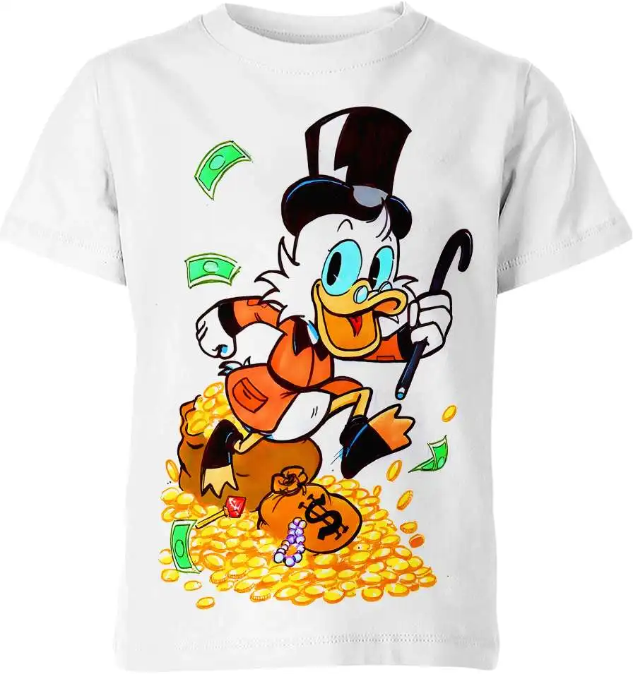 Футболка à col rond Donald Duck pour enfants impression 3D couple Kawaii rue loisirs sport grand haut tendance été энергия