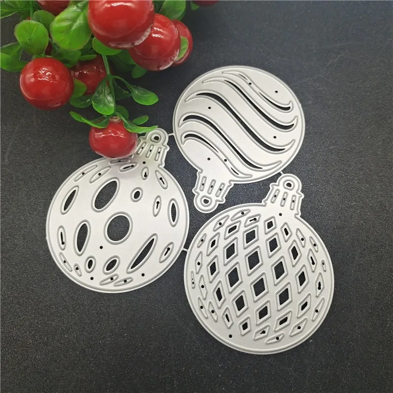 

Новое поступление 2022 металлические Вырубные штампы для скрапбукинга своими руками искусственные рождественские подвесные шары