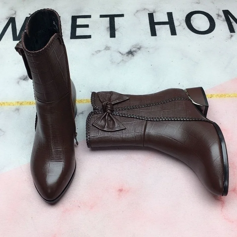 

Summer Chunky Chelsea High Boots Women 2022 New Winter High Heels Shoes Women Fashion Sexy Warm Ankle Boots Designer Pumps Shoes