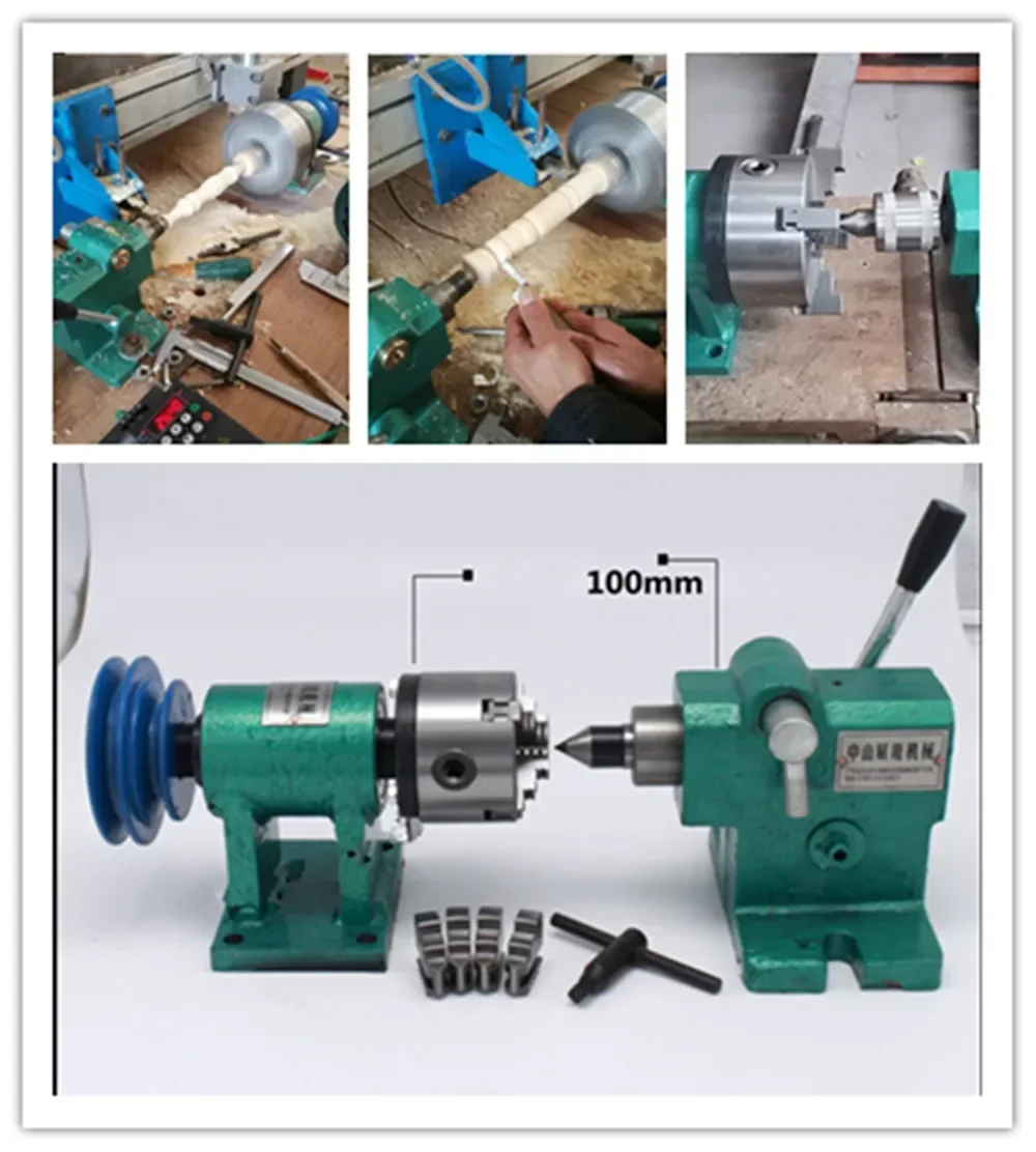 

80/125/160 Lathe spindle assembly with flange connection plate transition plate 80/125/160/200 spindle three-jaw four-jaw chuck